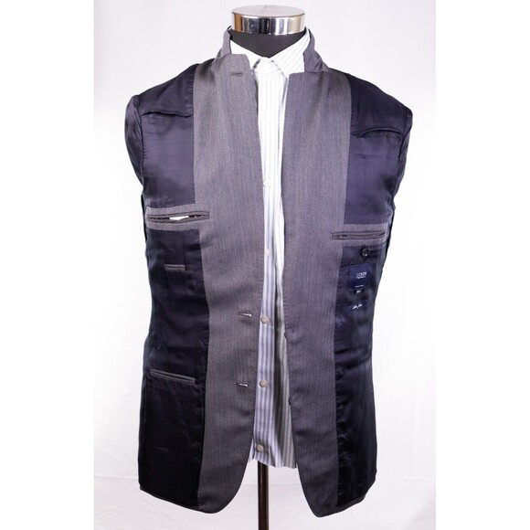 J Crew Ludlow Blazer Men's Gray 2 Button Italian Wool Sport Jacket Sz 38R - Picture 10 of 13